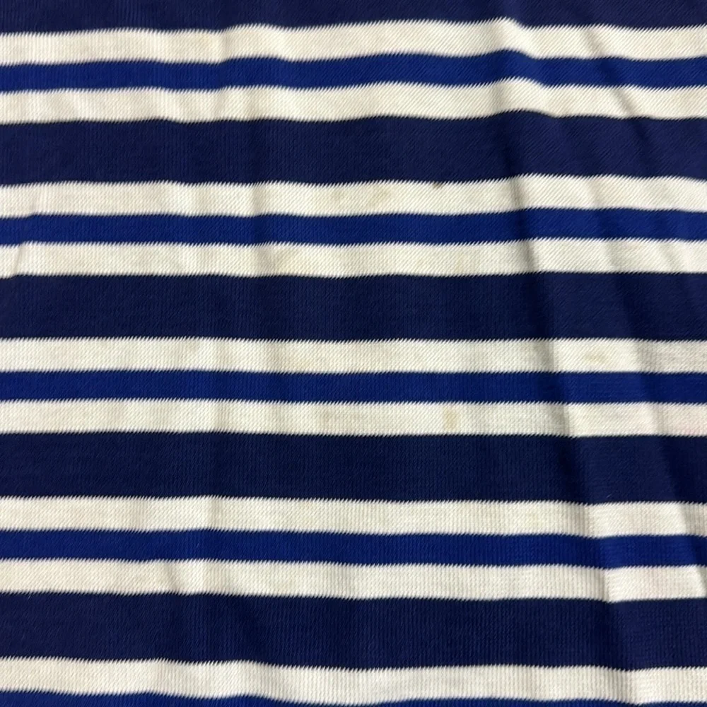 Vintage 90’s Men’s Ralph Lauren Navy Striped Polo Short Sleeve Shirt Size L